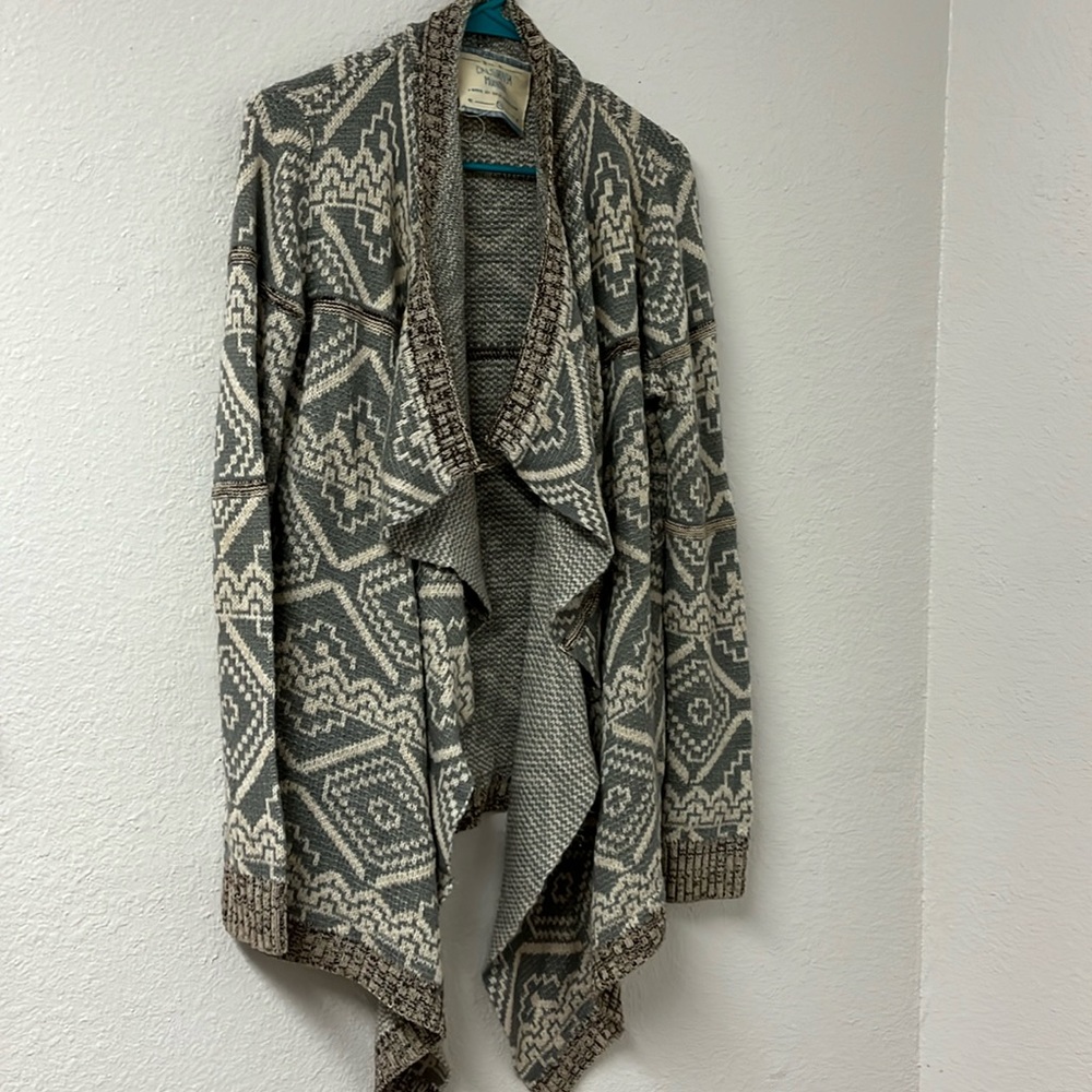 California moonrise women’s Bohemian open front cardigan size S/P